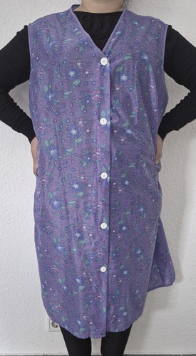 Polyester smock apron vintage - polyester,