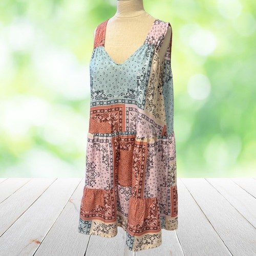 Tiered swing dress - dress, 0x
