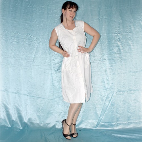 Cotton smock apron - smock,