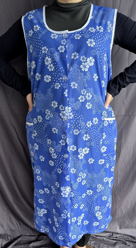 Polyester smock apron vintage - polyester,